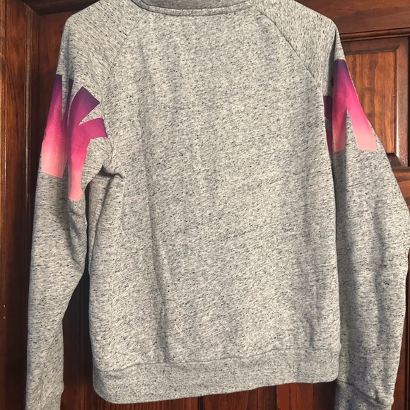 PINK Victoria's Secret Women's Gray and Pink Sweater - Picture 2 of 3